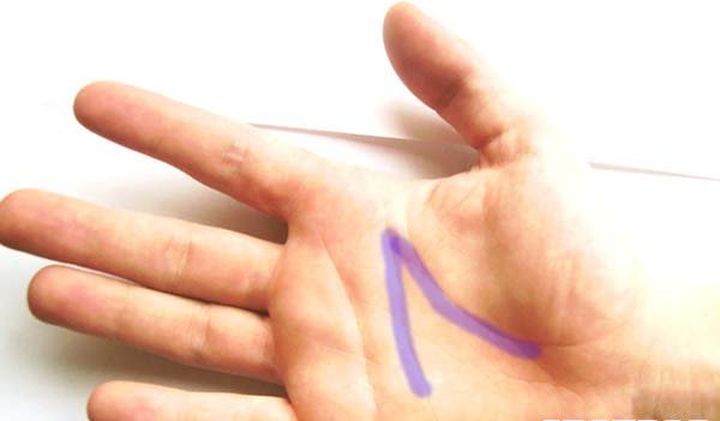 Често линиите които се виждат на дланта образуват при  пресичането