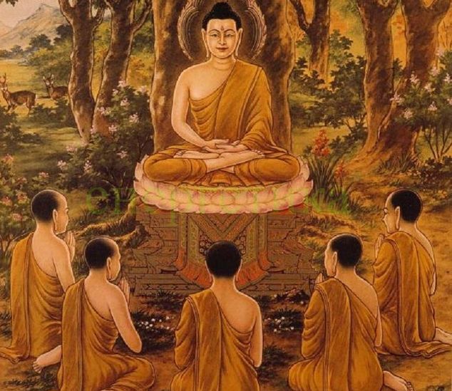 Веднъж след проповедта си Буда се оказал заобиколен от голям