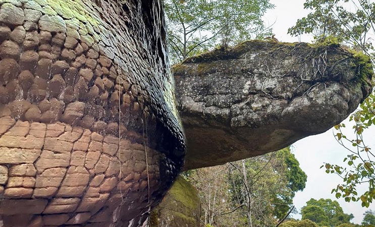 Мистериозна гигантска скулптура на змия в джунглата Чонбури
В джунглите на